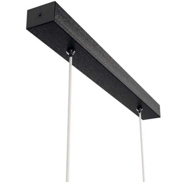 Lámpara LED de techo minimalista Hanok negra 50º Mantra | LeonLeds