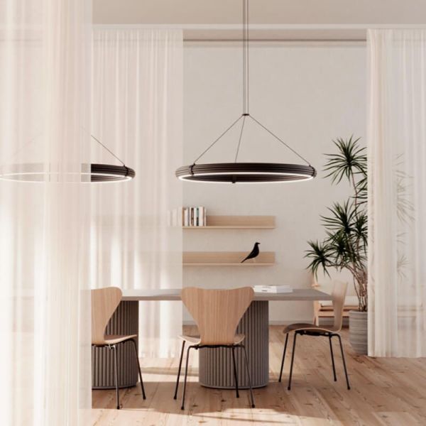 Lámpara de techo LED ELLI horizontal regulable oro