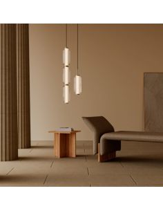 ELMA Plafonnier LED dimmable 1 abat-jour en métal et verre | LéonLeds 2