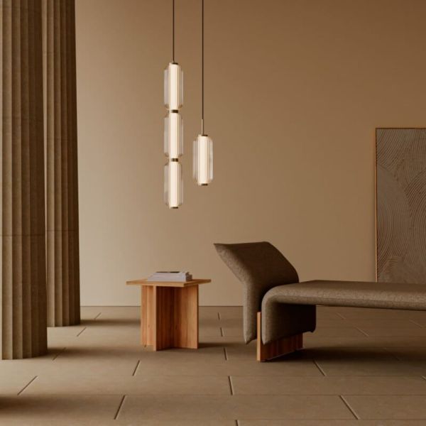 Plafonnier LED ELMA dimmable 1 abat-jour en métal et verre doré