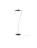 Lámpara de pie LED BION regulable metal y mármol| LeonLeds