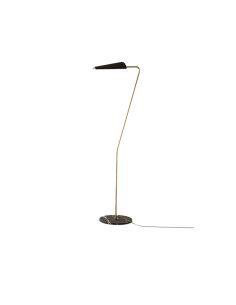 BION Candeeiro de pé LED regulável em metal e mármore | LeonLeds