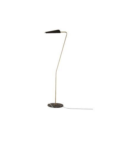 BION Candeeiro de pé LED regulável em metal e mármore | LeonLeds