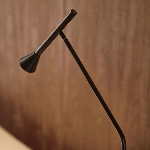 Lampadaire LED LYB acier noir 5W 3000K IP20 détail écran