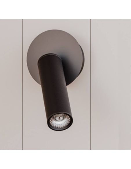 Aplique de pared LED TURA regulador táctil en base color negr