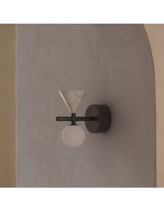 Aplique de pared LED ONETA regulable mármol vidrio oro | LeonLeds 2