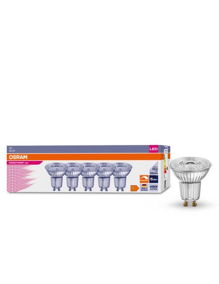 Pack 5 Bombillas LED GU10 regulables Equivalente a 50W - 4,5W Regulable | LeonLeds