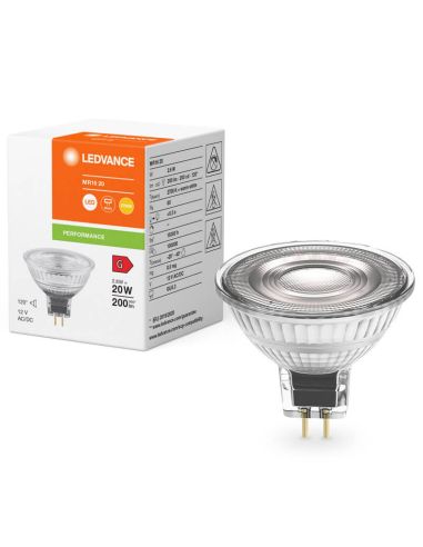 Bombilla LED MR16 2,6W Reemplazo 20W 36º Performance Spot GL20 No-Dim LedVance | LeonLeds