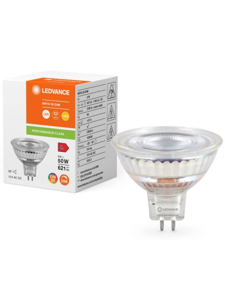Bombilla LED Regulable MR16 8W Reemplazo 50W 36º Performance Spot MR16 GL50 LedVance | LeonLeds