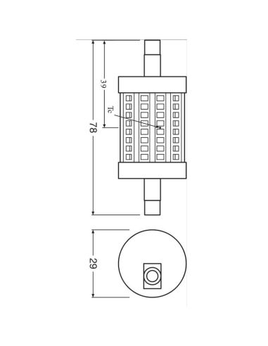 Lâmpada LED R7S 78MM 8W Substituição 75W Performance Linha Especial 78 CL75 No-dim LedVance | LeonLeds