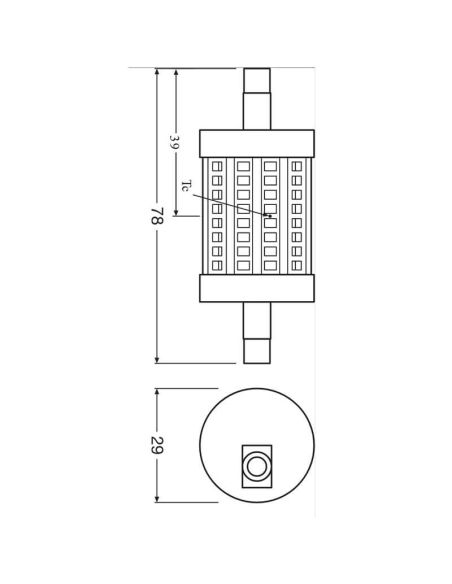 Bombilla LED R7S 78MM 8W Reemplazo 75W Performance Special Line 78 CL75 No-dim LedVance | LeonLeds