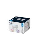 Plafón inteligente cuadrado de 4 focos ajustables Imageo blanco/negro IP20 Wifi, Control mediante aplicación o voz