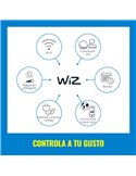 Plafón redondo de 3 focos ajustables a todo color Imageo blanco/negro v Ø21 cm IP20 Wifi