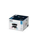 Plafón redondo de 3 focos ajustables a todo color Imageo blanco/negro v Ø21 cm IP20 Wifi