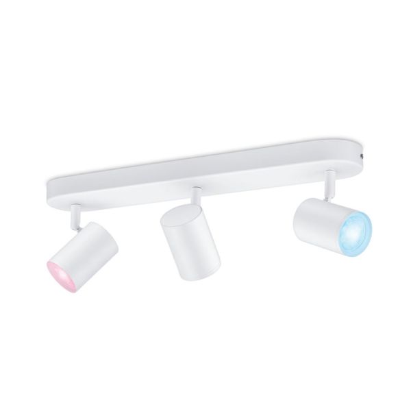 Refletores ajustáveis Imageo 3 luzes brancas 2200K - 6500K + RGB Wifi, controle via aplicativo ou voz