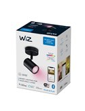 Foco ajustable Imageo negro 22W 2200K - 6500K+ RGB Wifi, Control mediante aplicación o voz