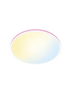 Luz de teto inteligente Rune 21 W branca/preta WiZ