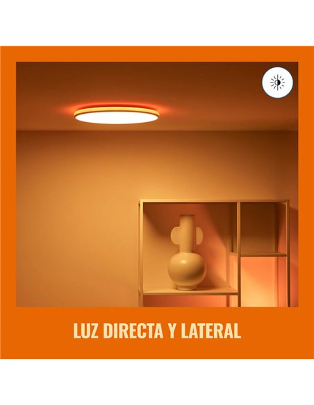 Luz de teto inteligente Rune 21 W branca/preta WiZ