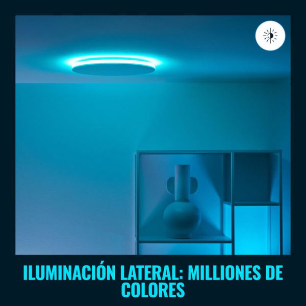 Plafón de techo inteligente Rune 21 W blanco/negro WiZ