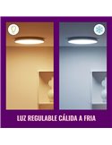 Plafón de techo inteligente Rune 21 W blanco/negro WiZ