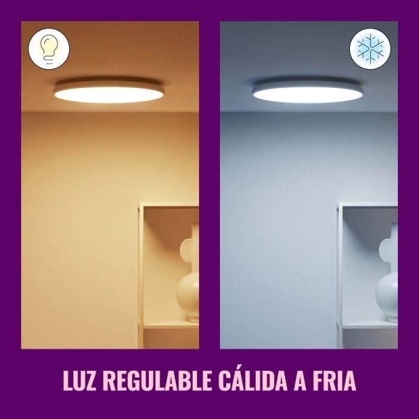 Plafón de techo inteligente Rune 21 W blanco/negro WiZ