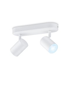 Focos ajustables Imageo 2 Luces blanco 5W 2700K - 6500K Wifi, Control mediante aplicación o voz
