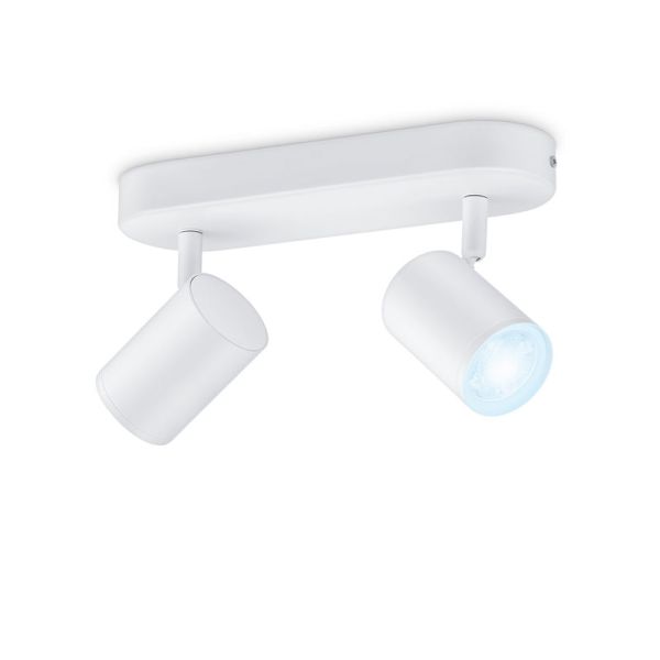 Focos ajustables Imageo 2 Luces blanco 5W 2700K - 6500K Wifi, Control mediante aplicación o voz