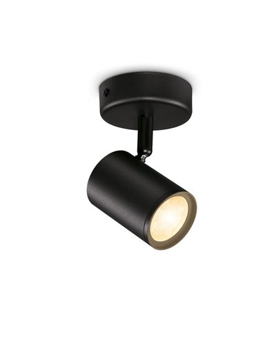 Foco ajustable Imageo negro 21W 2700K - 6500K Wifi, Control mediante aplicación o voz