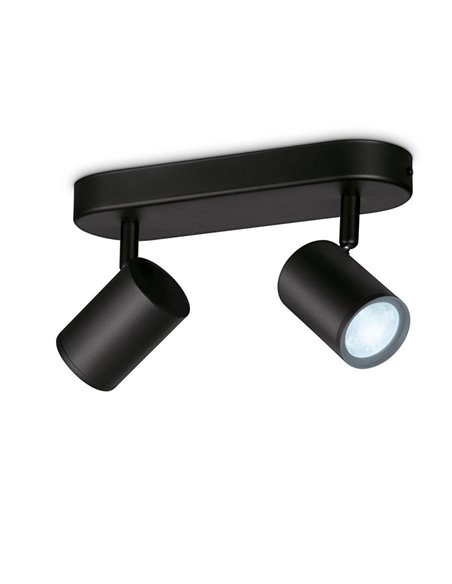 Spots ajustáveis Imageo 2 Black Lights 5W 2700K - 6500K Wifi, Controle via aplicativo ou voz