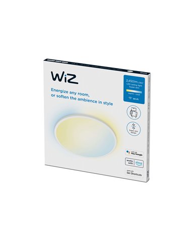 Plafón de techo inteligente LED SuperSlim 22W  2700K - 6500K blanco o negro