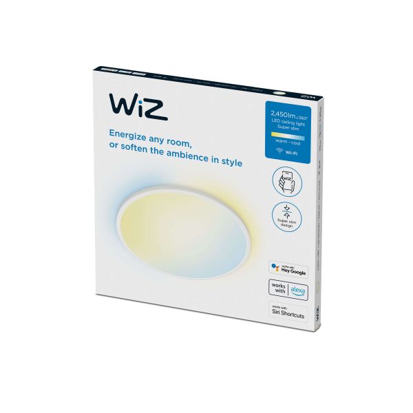 Plafón de techo inteligente LED SuperSlim 22W  2700K - 6500K blanco o negro