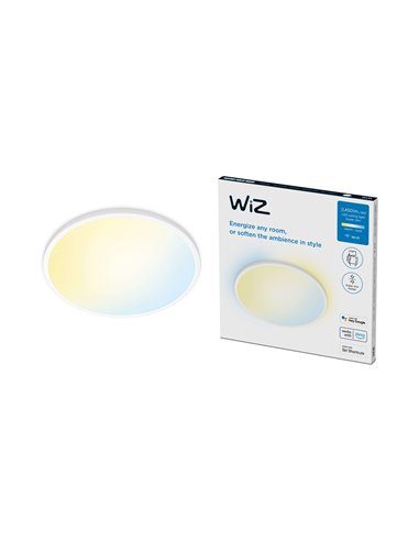 Plafonnier LED intelligent SuperSlim 22W 2700K - 6500K blanc ou noir