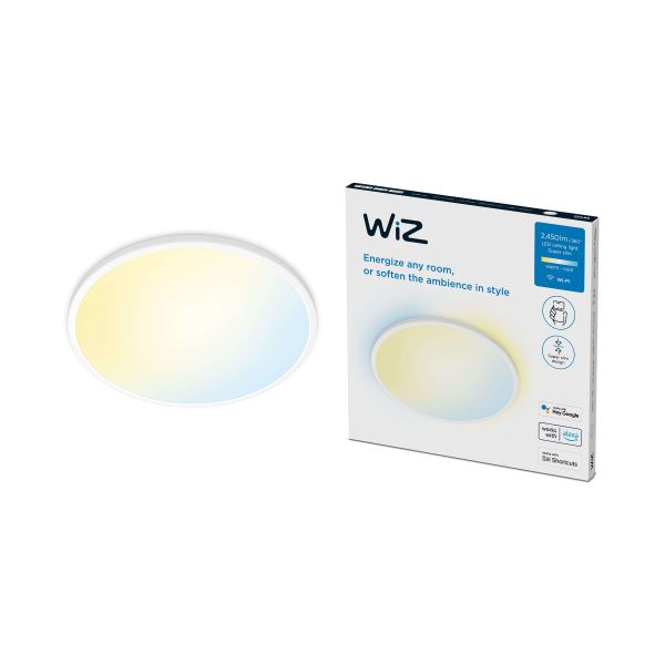 Plafonnier LED intelligent SuperSlim 22W 2700K - 6500K blanc ou noir