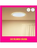 Plafón de techo inteligente LED SuperSlim 22W  2700K - 6500K blanco o negro