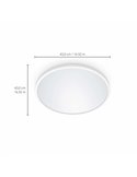 Plafon LED inteligente SuperSlim 22W 2700K - 6500K branco ou preto