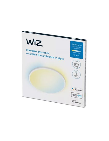 Plafon LED inteligente SuperSlim32W 1 Light 2700K - 6500K branco ou preto