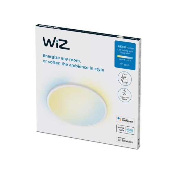 Plafón de techo inteligente LED SuperSlim32W 1 Luz  2700K - 6500K blanco o negro