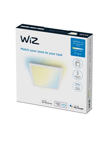 Panel de techo inteligente LED 36W cuadrado 2700K - 6500K blanco 