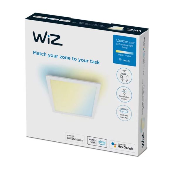 Panel de techo inteligente LED 36W cuadrado 2700K - 6500K blanco 