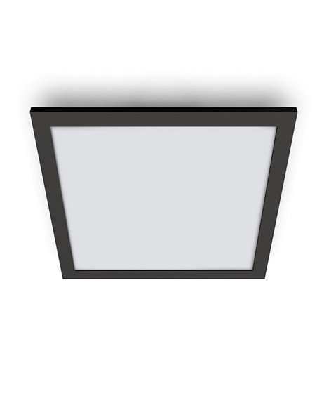 Panel de techo inteligente LED 12W cuadrado 2700K - 6500K negro 
