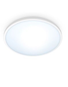 Plafonnier WiZ Superslim blanc/noir 14W