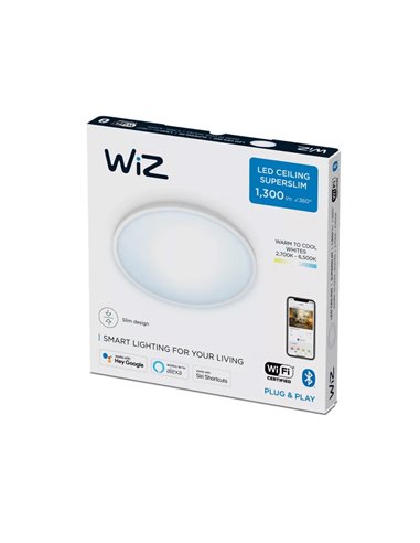 Plafón WiZ Superslim blanco/negro 14W