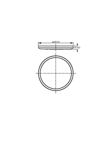 Plafon WiZ Superslim branco/preto 14W