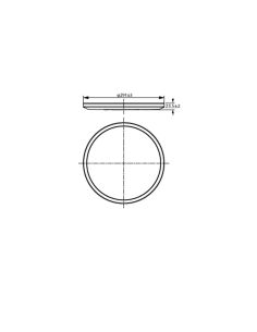 Plafón de techo inteligente LED SuperSlim 16W  2700K - 6500K blanco o negro 2