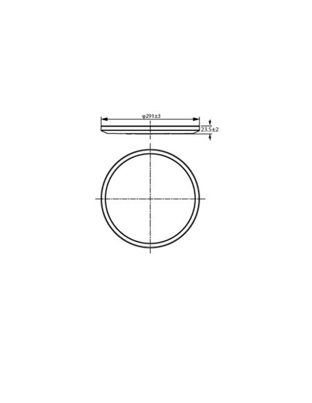 Plafón de techo inteligente LED SuperSlim 16W  2700K - 6500K blanco o negro