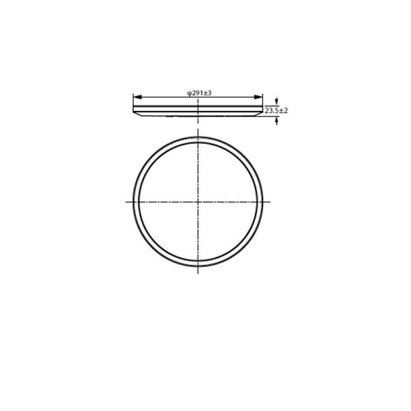 Plafon LED inteligente SuperSlim 16W 2700K - 6500K branco ou preto