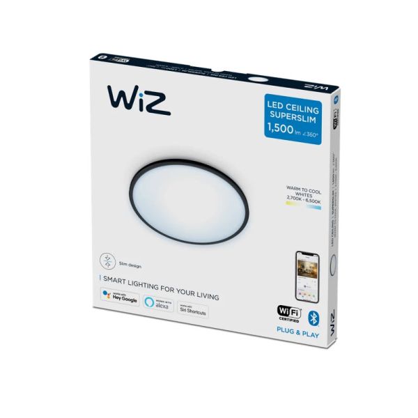 Plafón LED Superslim 14W 2700K - 6500K blanco o negro