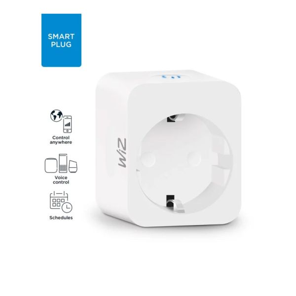 Enchufe Inteligente tipo F Smart Plug Compatible con IOS, Android, Alexa y Google Home