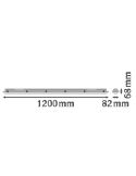 Medidas Pantalla Estanca LED 32W Reemplazo 2X36W 4.400Lm Gama Performance LedVance | LeonLeds