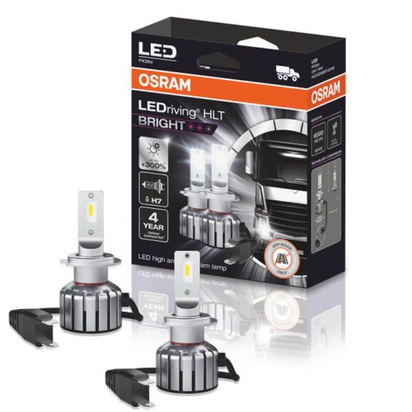 Bombilla LED H7 24V para camión LEDDriving HL Bright H7 Pack 2 Unidades +300% mas de luz Osram | LeonLeds